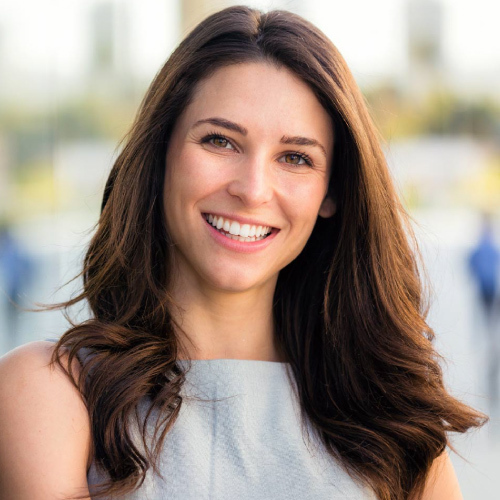 Beautiful woman smiling cheerful, looking happy and positive